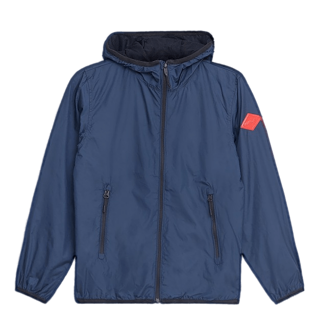 Giacca Replay 23 Blu Con Grande Logo Sul Retro &ndash; Taglia S, Stile College Anni 90