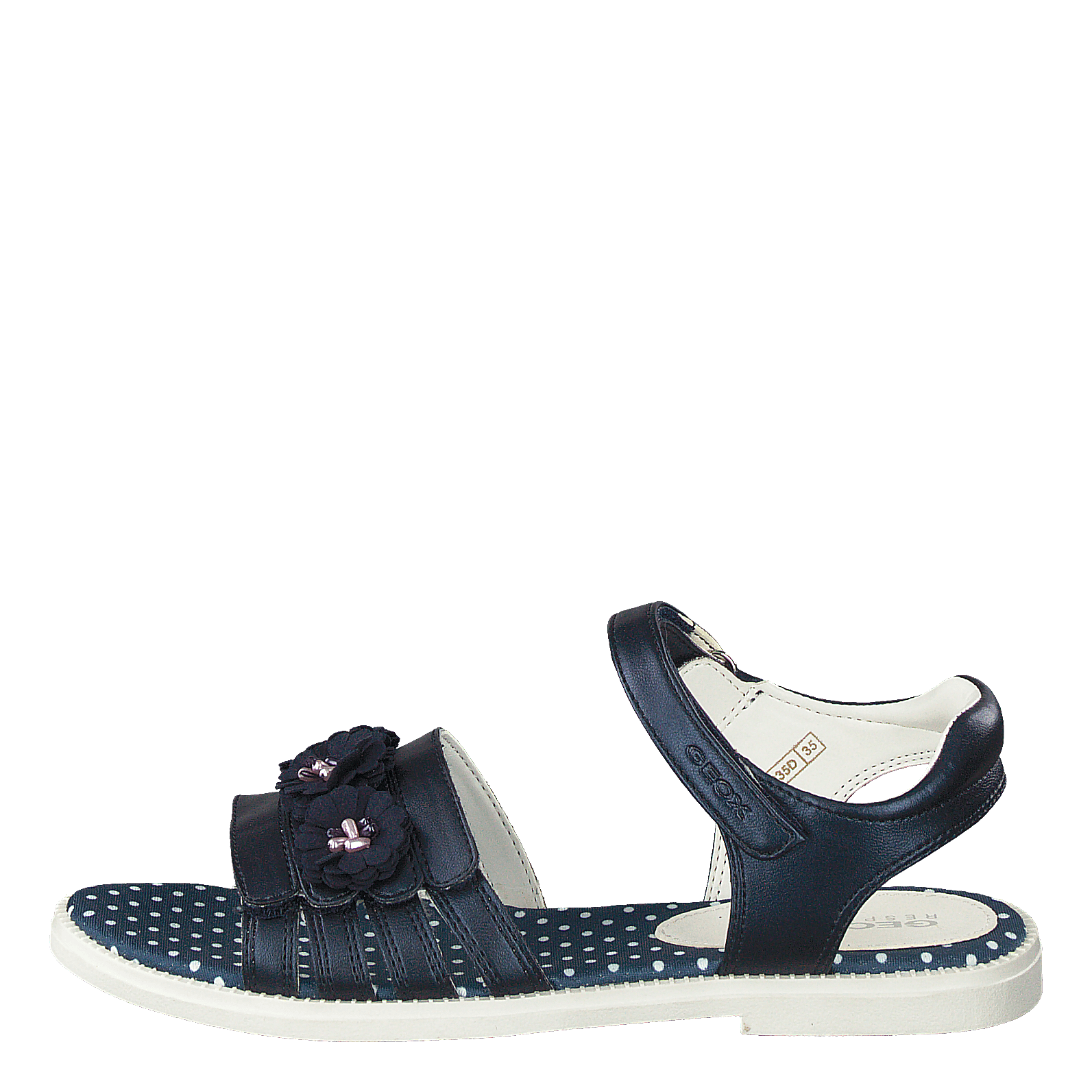 Geox Sandales Fille Karly Girl - Cuir Respirant Avec Semelle Brevetée Et Fermeture Scratch
