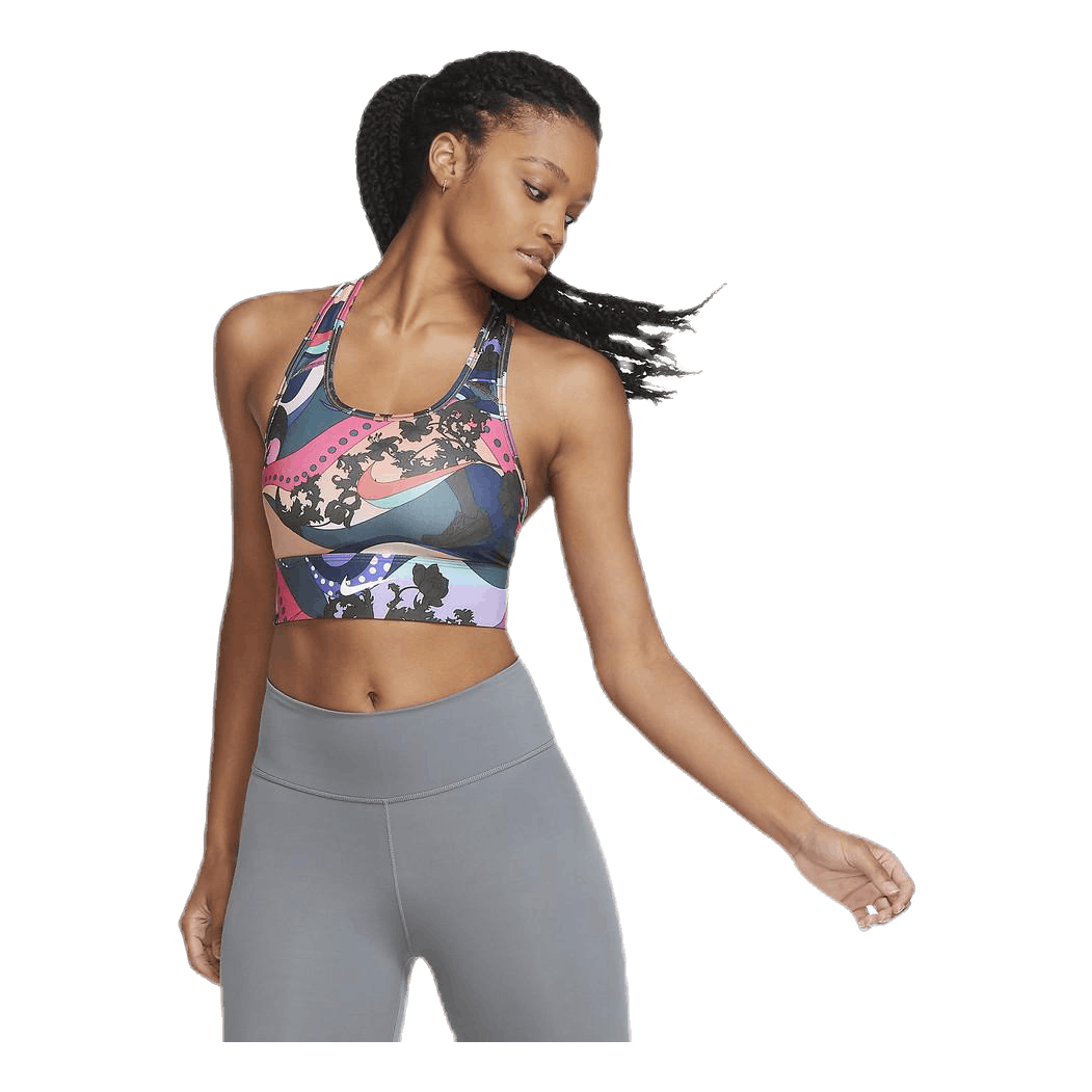 Swoosh Icon Clash Bra Print LL Blue/White