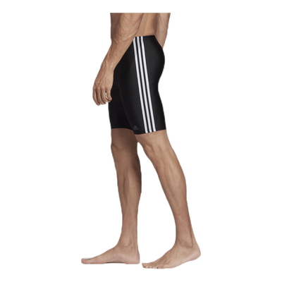 Fitness 3 Stripes Swim Jammer Black / White