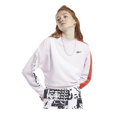 Wor Myt Colorblocked Crew White