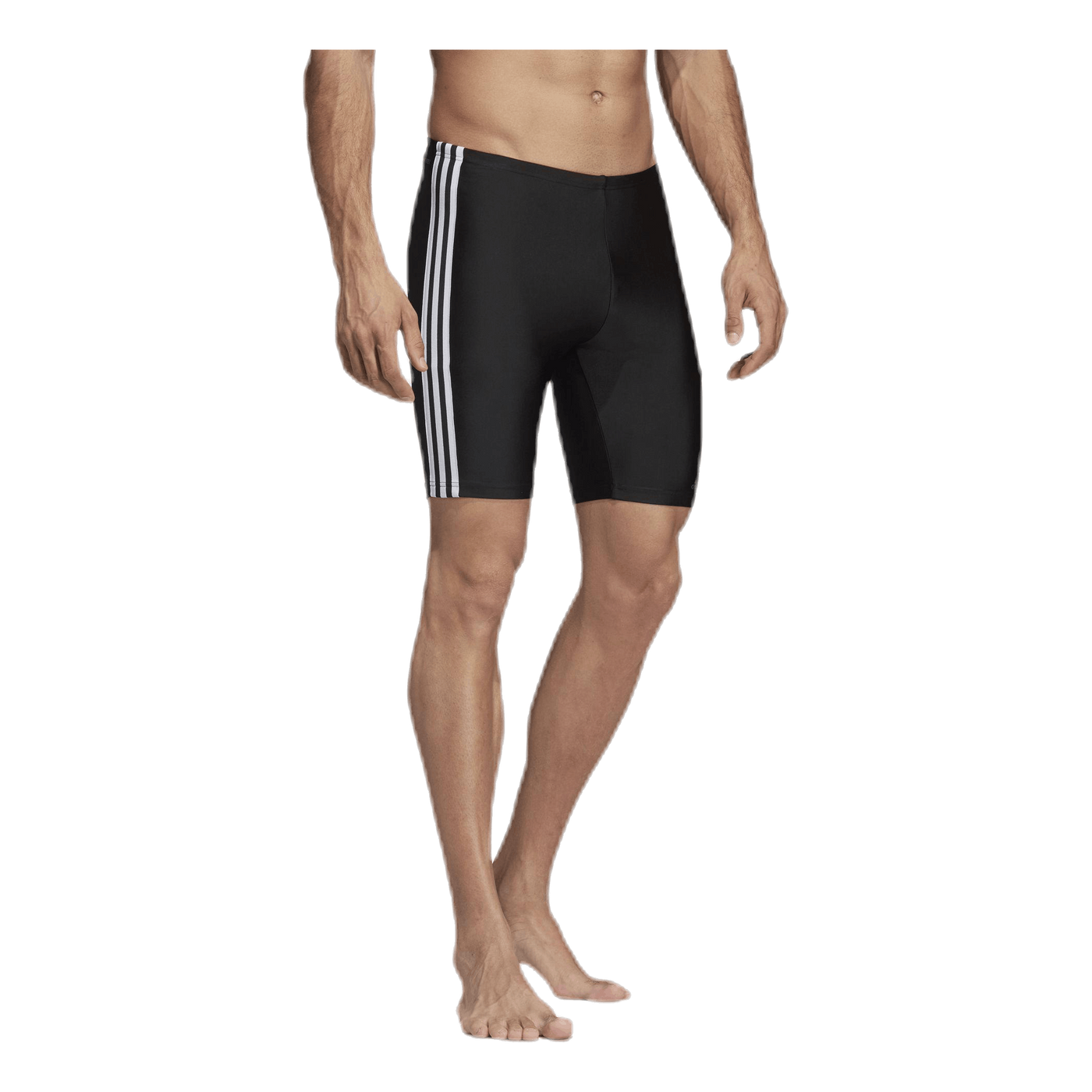 Fitness 3 Stripes Swim Jammer Black / White