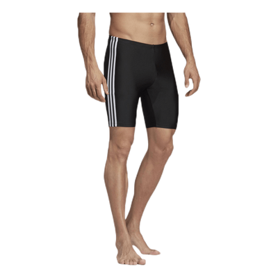 Fitness 3 Stripes Swim Jammer Black / White