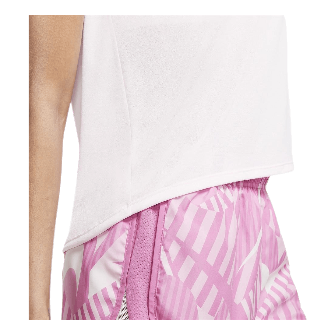 Icon Clash SS Top Pink/White