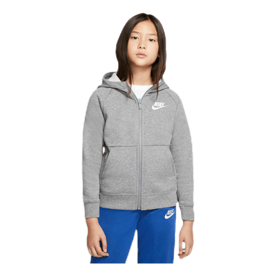 PE Zip Hoodie Junior Grey