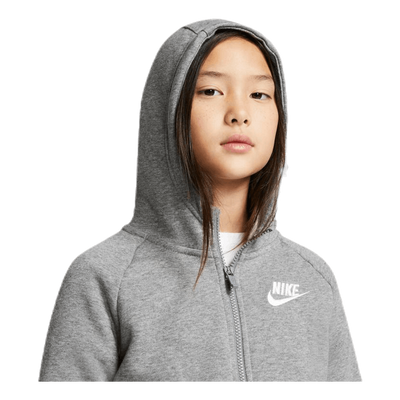 PE Zip Hoodie Junior Grey