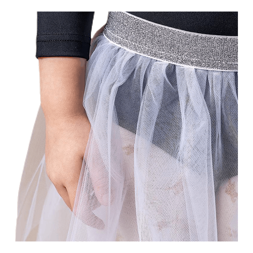 Symone Dance Skirt White