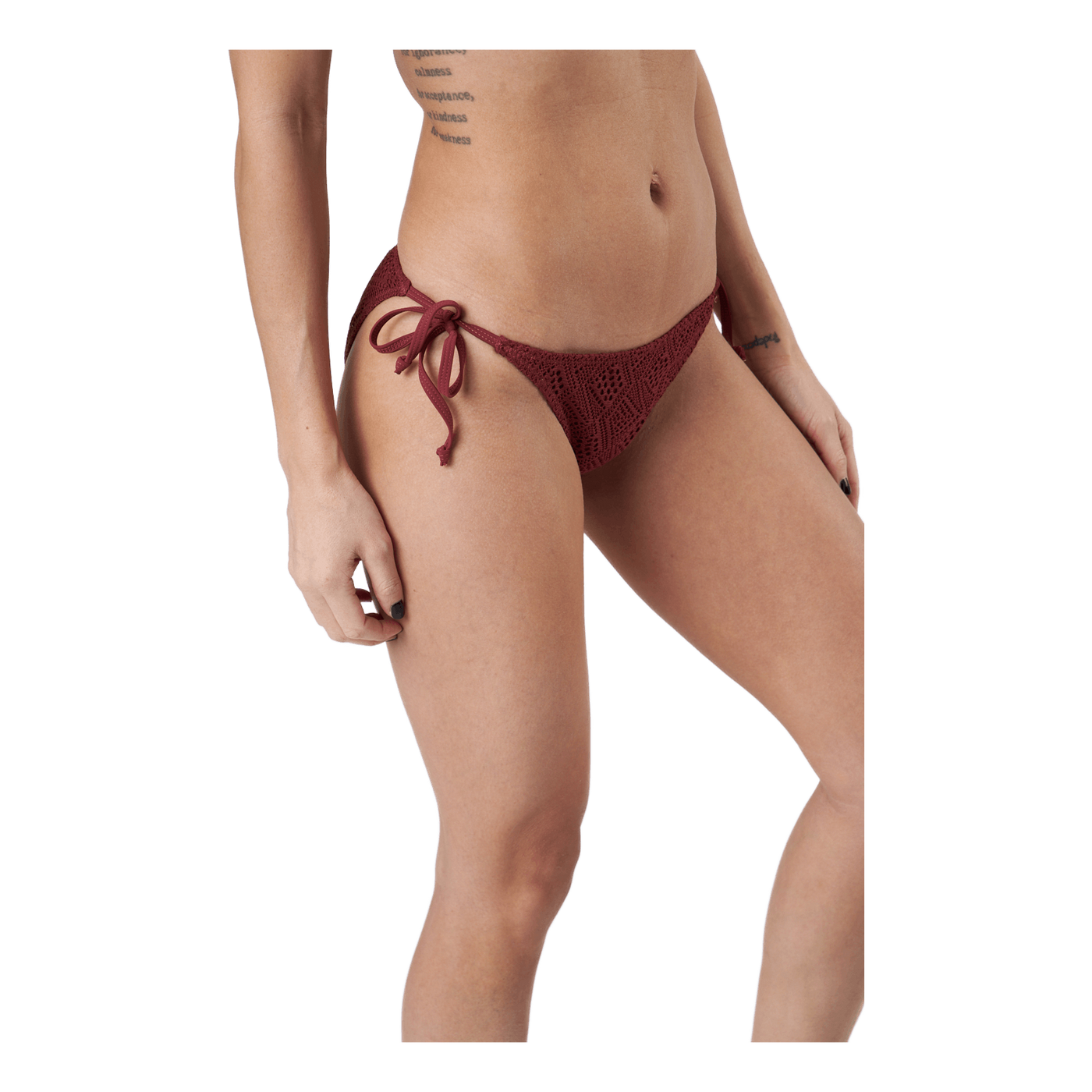 Kalani Crochet Tie Tanga Red