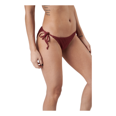 Kalani Crochet Tie Tanga Red