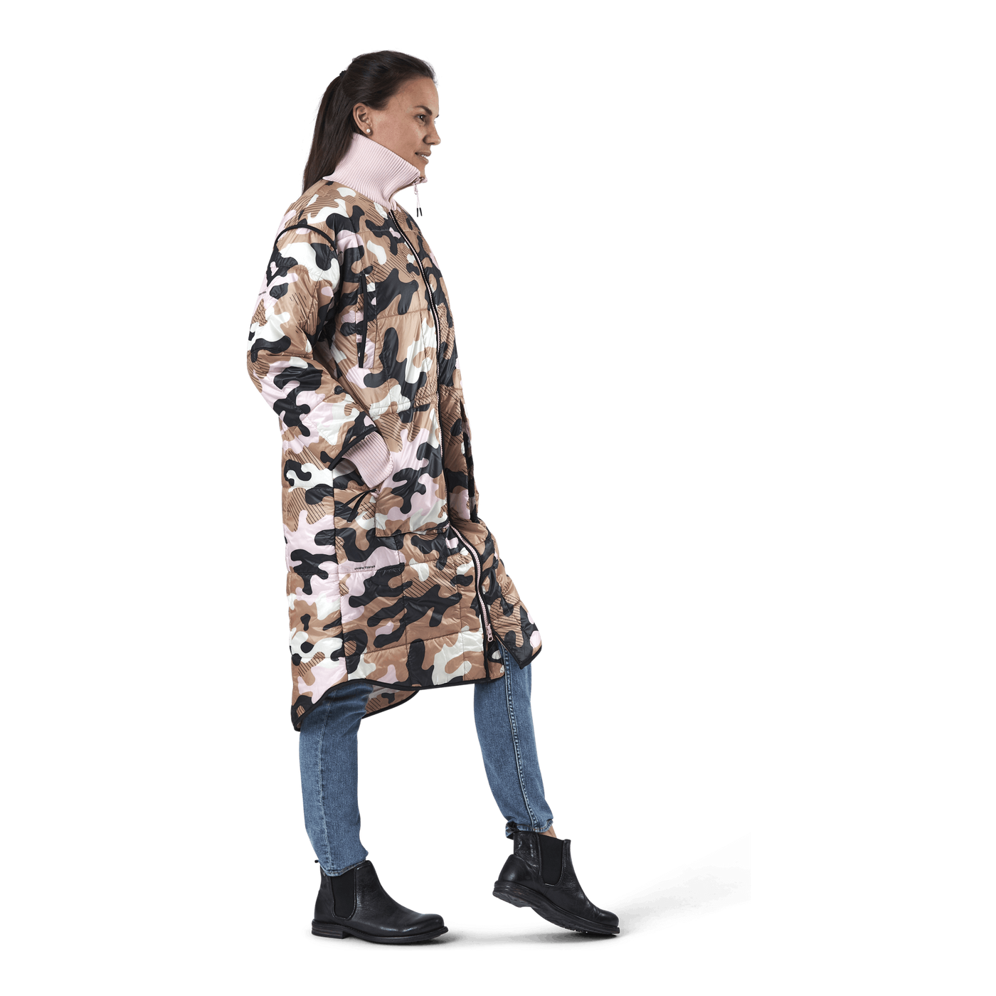 Nyre Parka Pink/Patterned