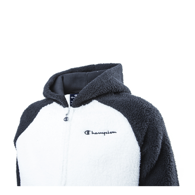 Hooded Full Zip Top Junior White