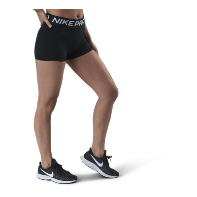 Nike Pro Women's 3" Shorts BLACK/WHITE