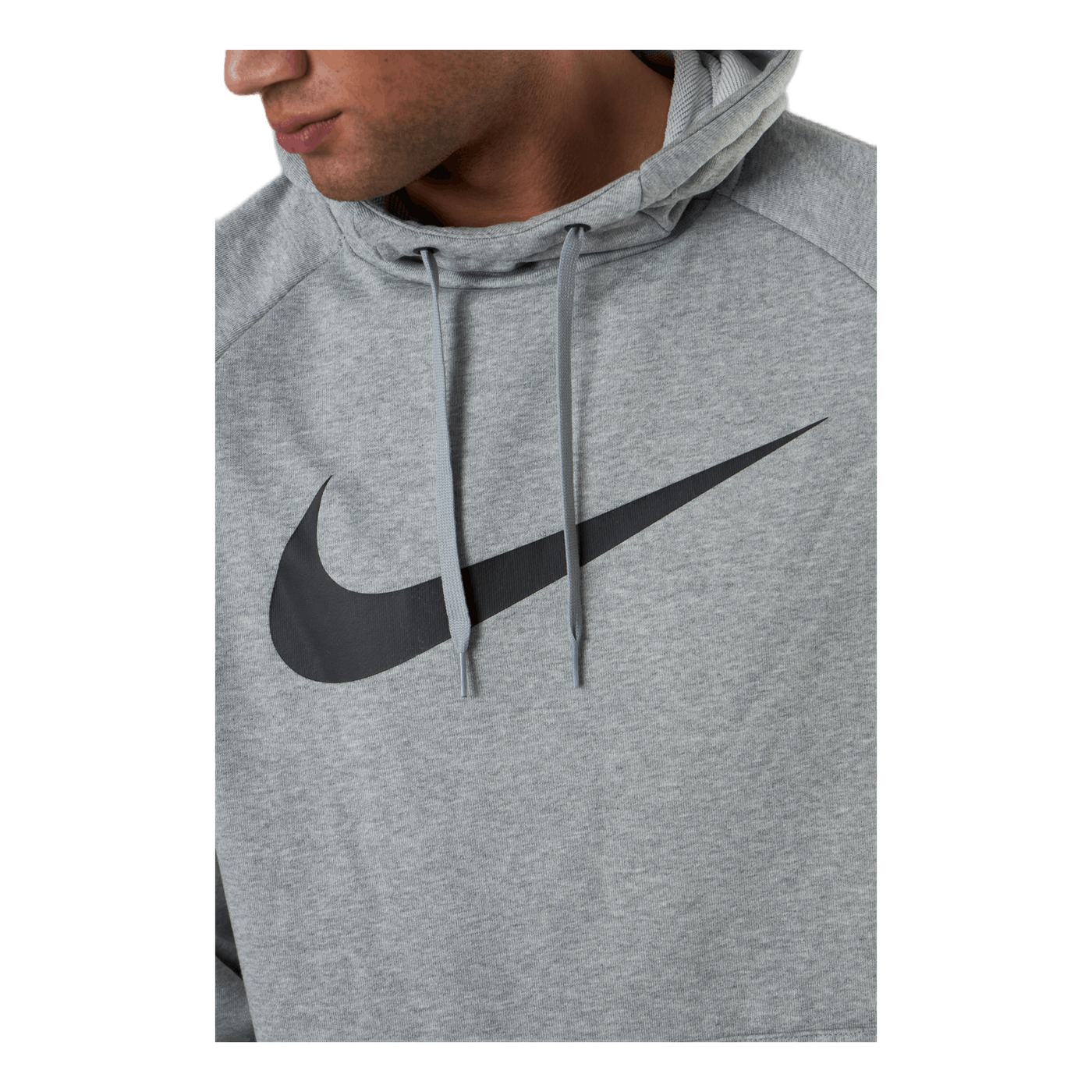 Dri-FIT Men's Pullover Training Hoodie DK GREY HEATHER/BLACK