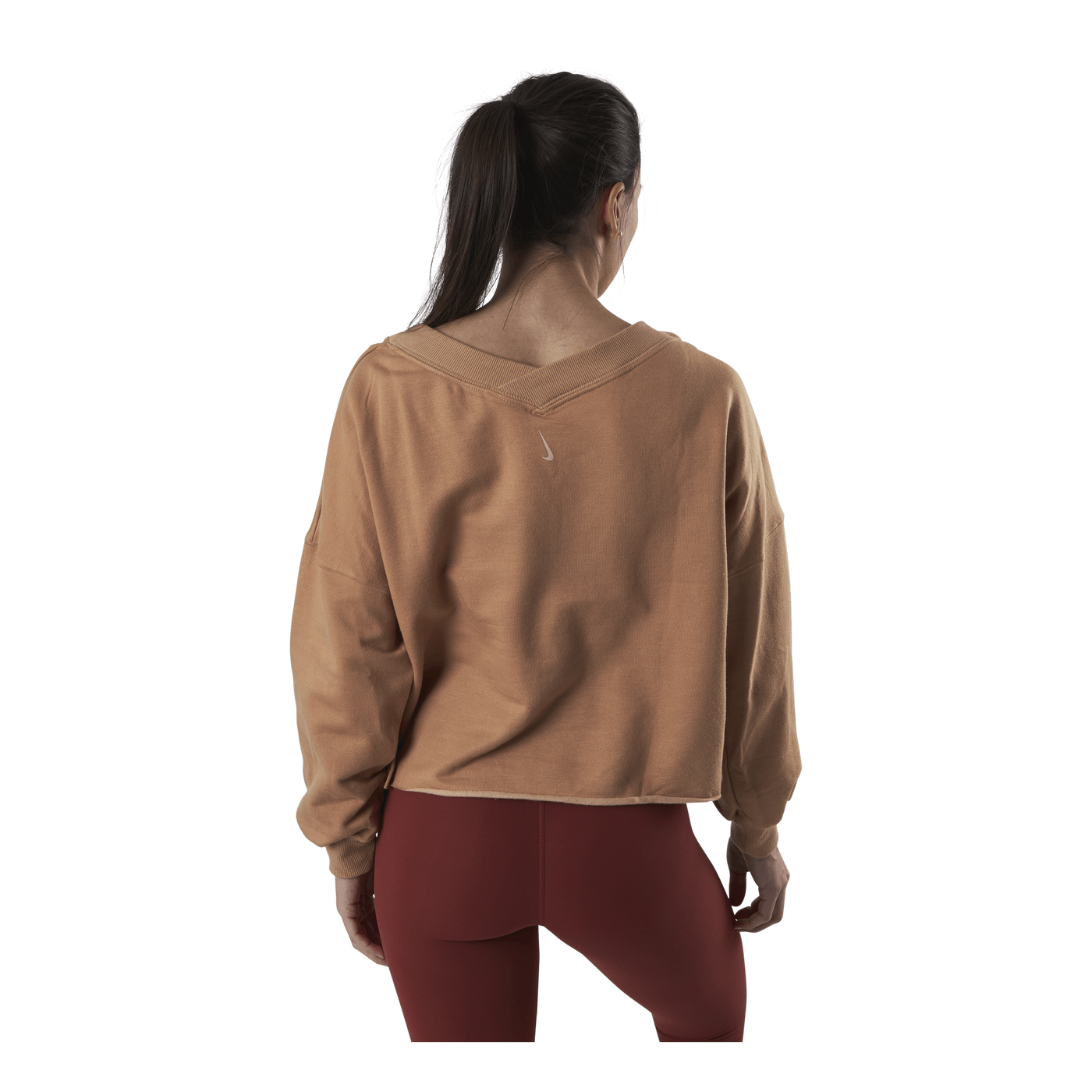 Yoga Off-Mat Fleece V-Neck Pink/White