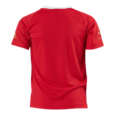 Boys Salah Aeroready Football T-Shirt Vivid Red / Gold Metallic