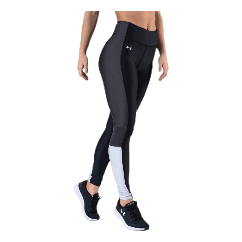 UA HG Armour Perforation Inset Leggings Black