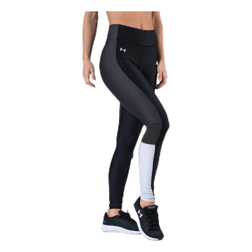 UA HG Armour Perforation Inset Leggings Black