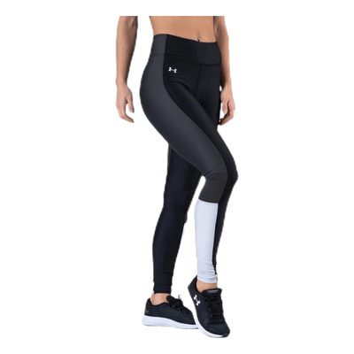 UA HG Armour Perforation Inset Leggings Black