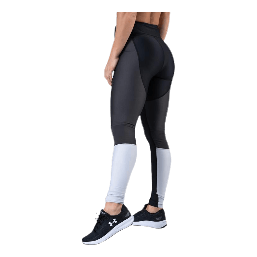 UA HG Armour Perforation Inset Leggings Black