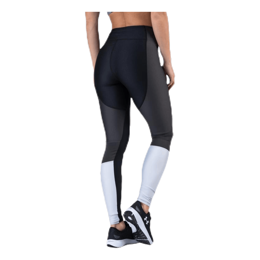 UA HG Armour Perforation Inset Leggings Black