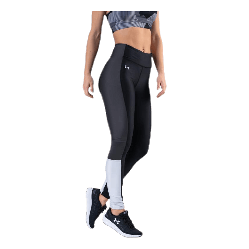 UA HG Armour Perforation Inset Leggings Black