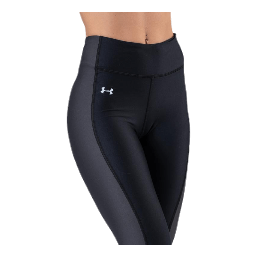 UA HG Armour Perforation Inset Leggings Black