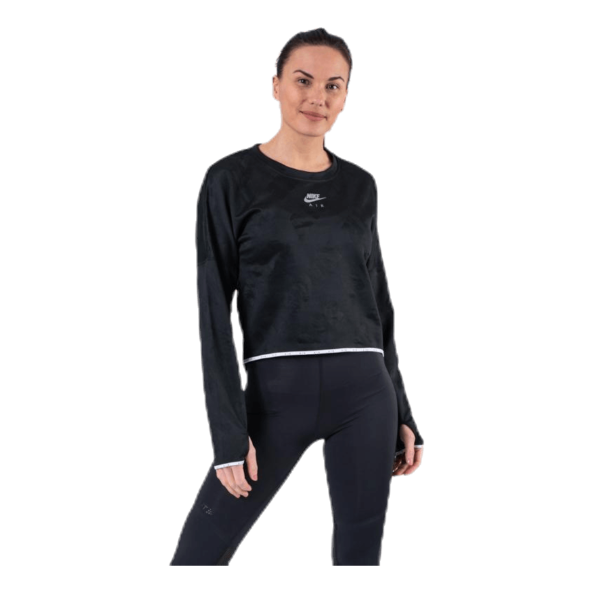 Air Midlayer Crew Black