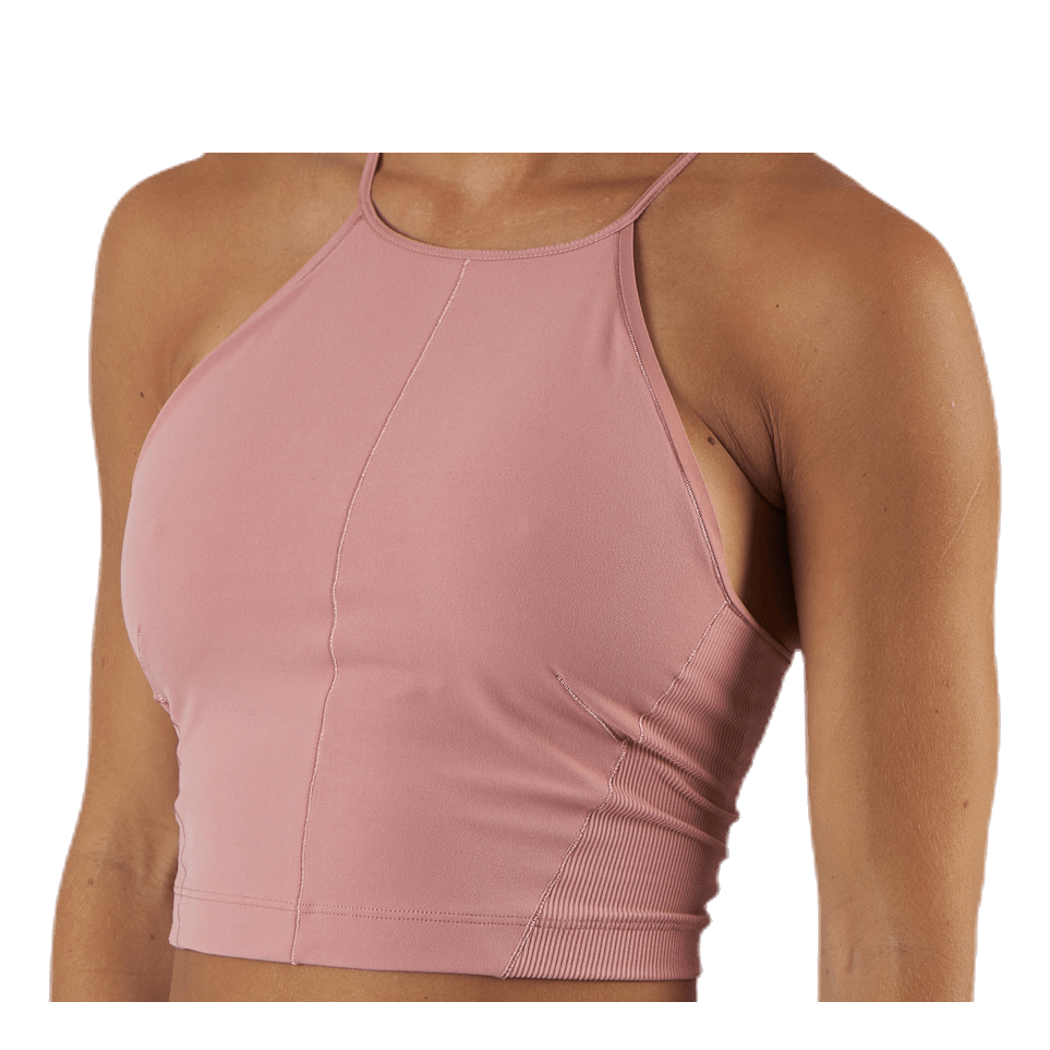 Yoga Stmt Cln Crop Tank Pink/Beige