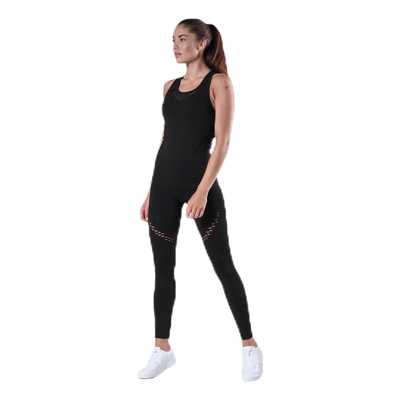 Fitness Seamless Mesh Tank Black