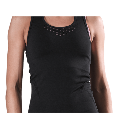 Fitness Seamless Mesh Tank Black