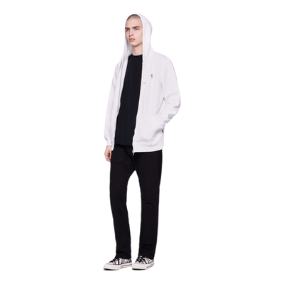 Palm Patch Zip Hoodie White