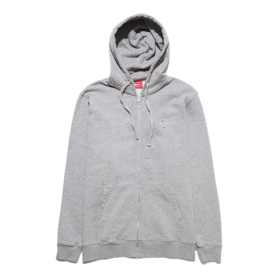 Palm Patch Zip Hoodie Gray