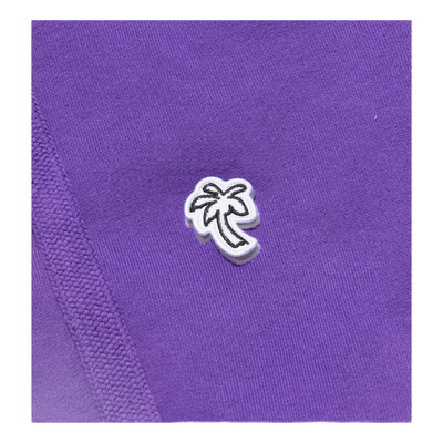 Palm Patch Zip Hoodie Purple