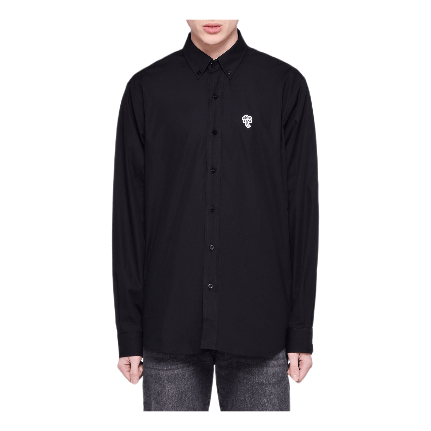 Poplin Palm Shirt Black