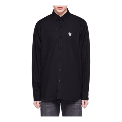 Poplin Palm Shirt Black