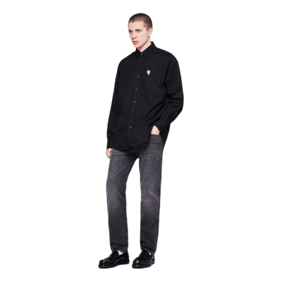 Poplin Palm Shirt Black