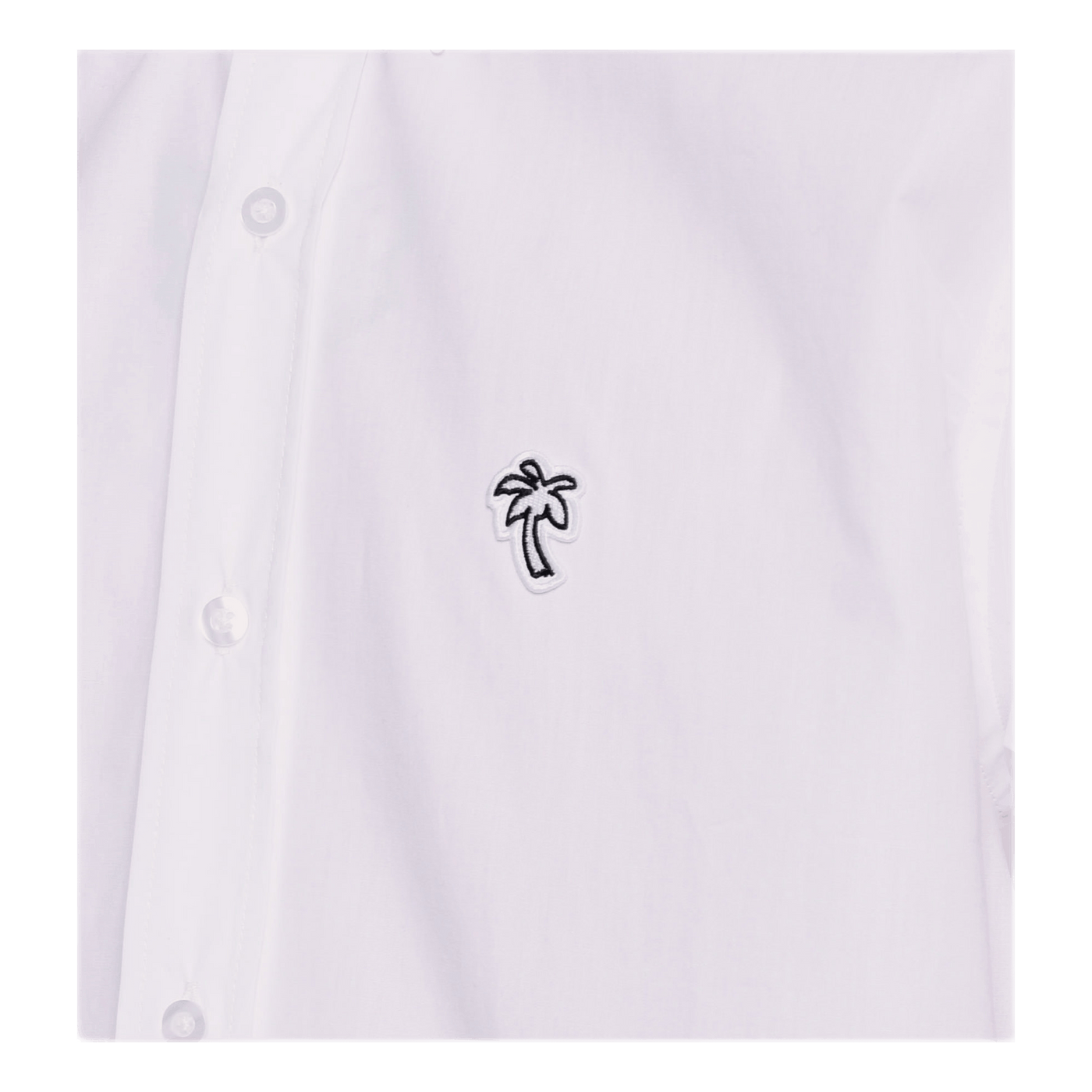 Poplin Palm Shirt White