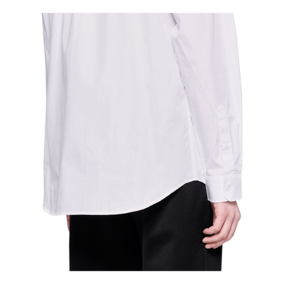 Poplin Palm Shirt White