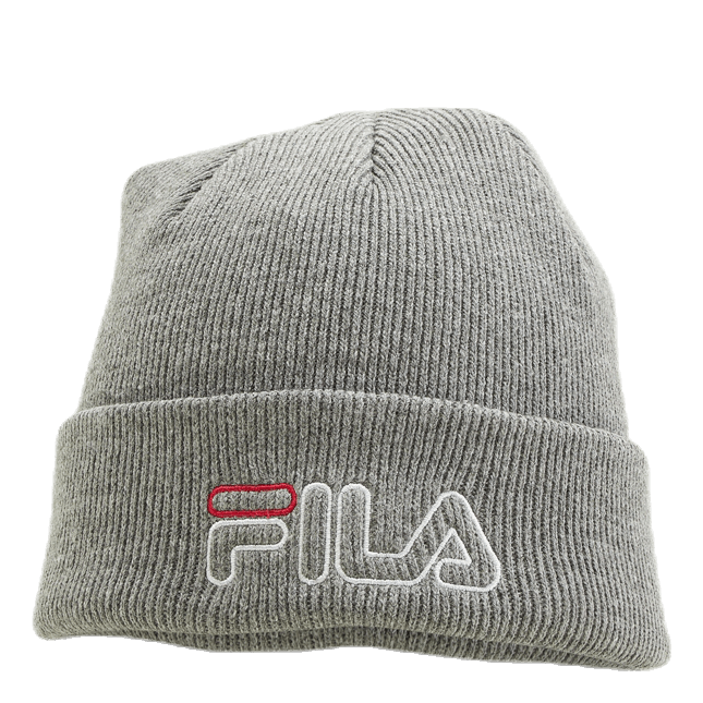 Beanie Leniar Outline Logo Grey