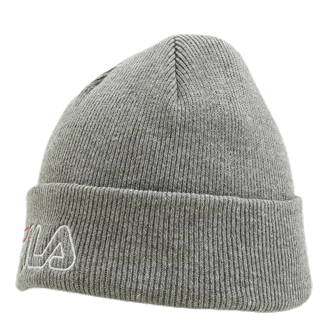 Beanie Leniar Outline Logo Grey