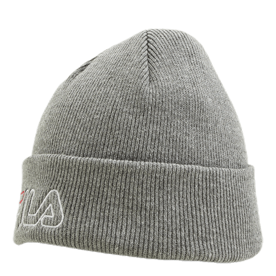 Beanie Leniar Outline Logo Grey