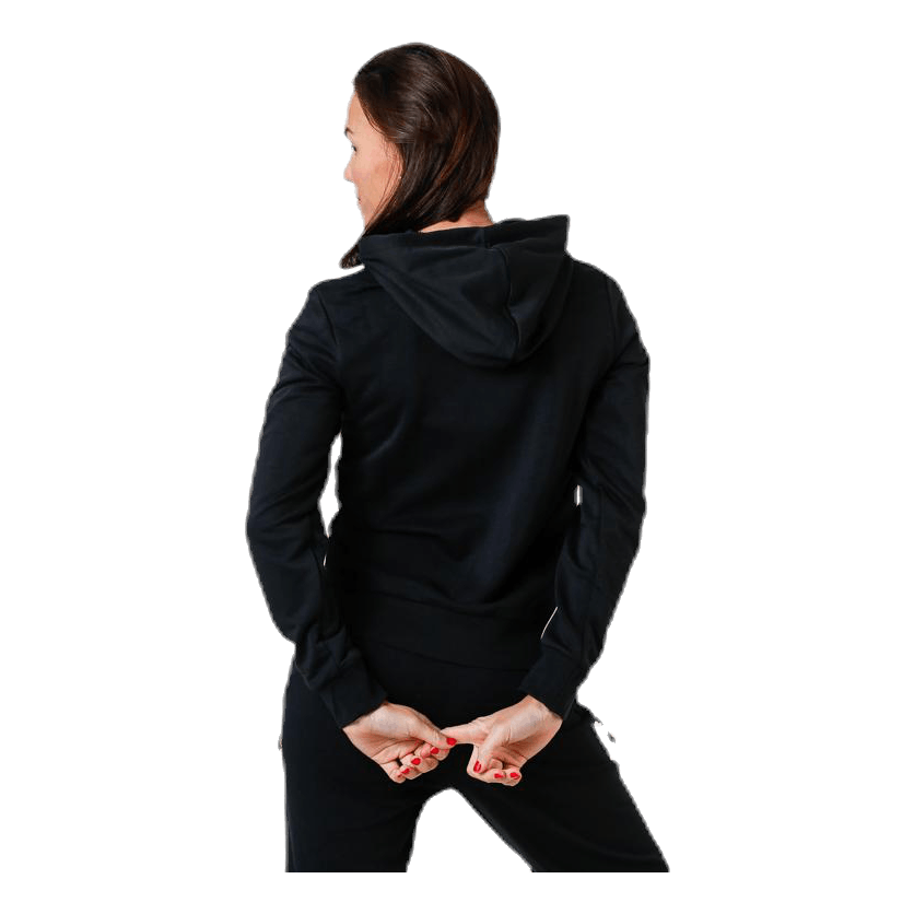 Essentials 3S Full Zip Hoodie Black / White