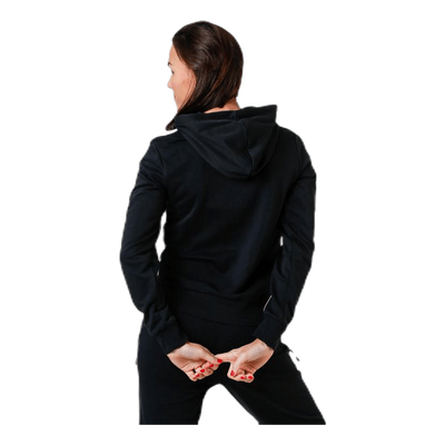 Essentials 3S Full Zip Hoodie Black / White