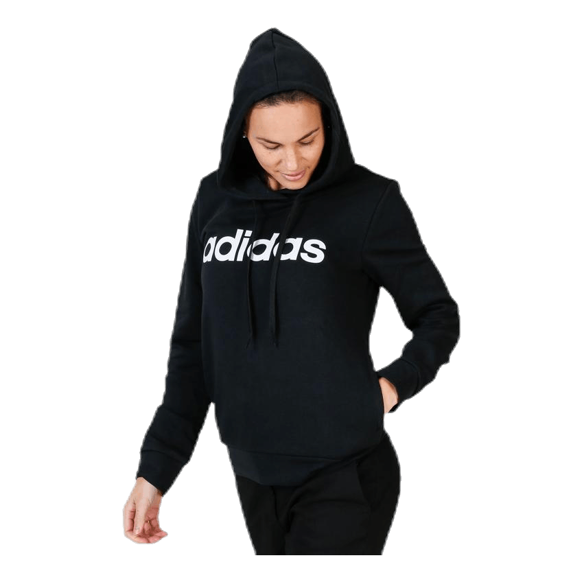 Essentials Linear Over Head Hoodie Black / White