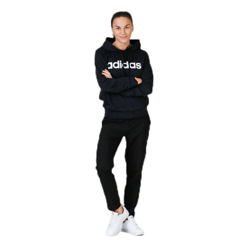 Essentials Linear Over Head Hoodie Black / White