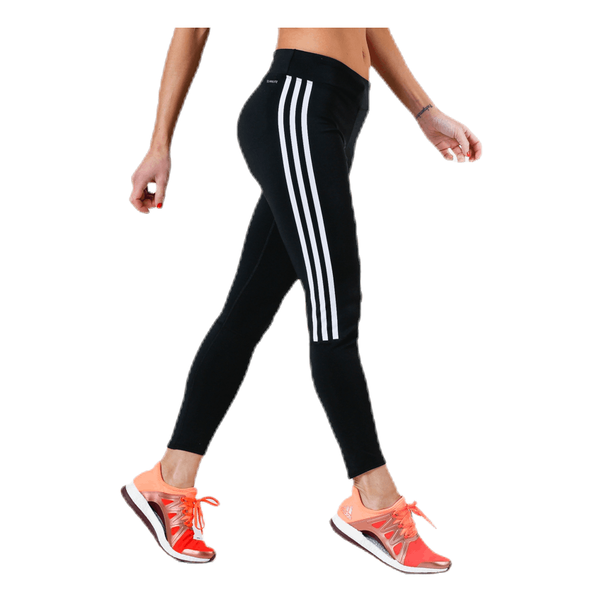 Adidas Run It Tight 7/8 3 Stripe Women Black / White