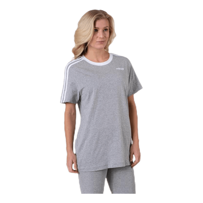 3 Stripes Essential Boyfriend Tee Medium Grey Heather