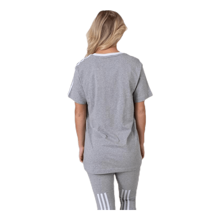 3 Stripes Essential Boyfriend Tee Medium Grey Heather