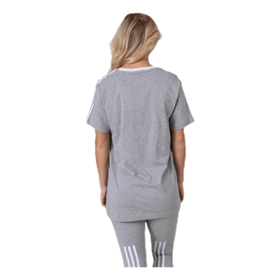 3 Stripes Essential Boyfriend Tee Medium Grey Heather