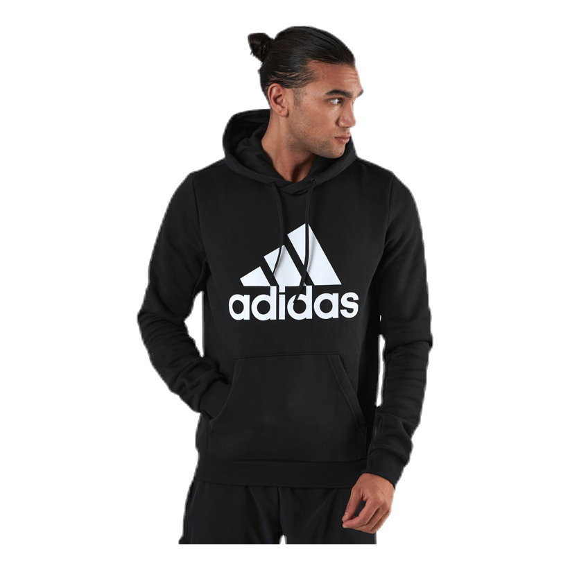 Mens Badge Of Sport Fleece Hoodie Black